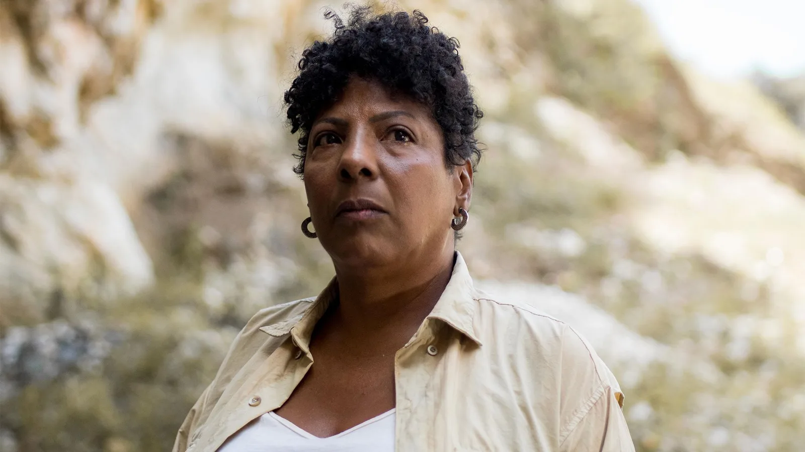 Rejane Farias, protagonista do filme e atrz de Marte Um.