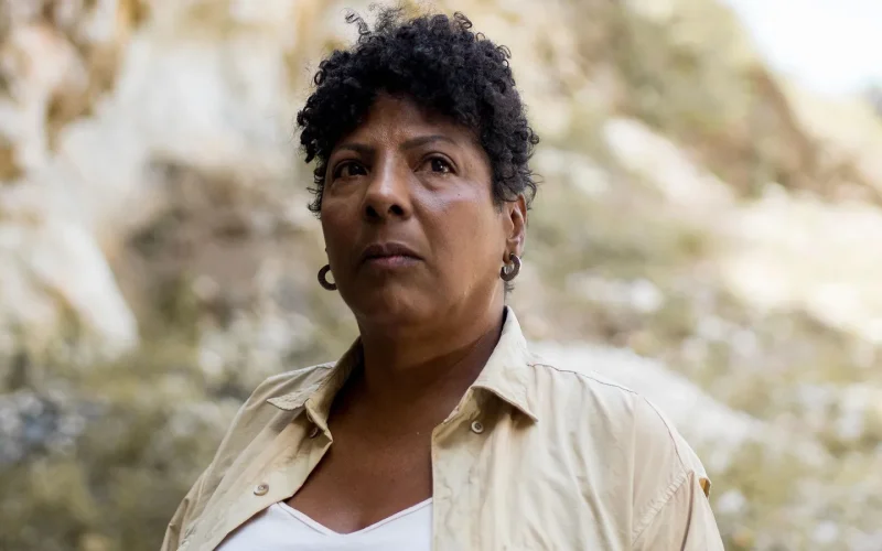 Rejane Farias, protagonista do filme e atrz de Marte Um.
