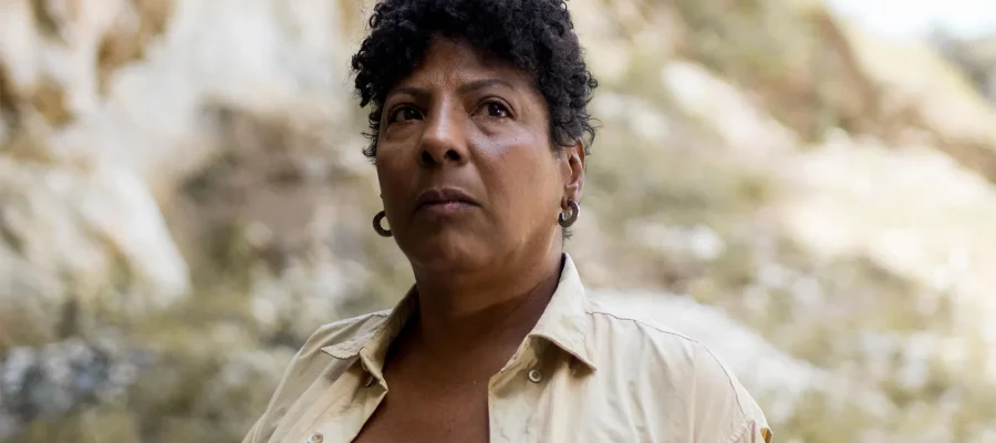 Rejane Farias, protagonista do filme e atrz de Marte Um.